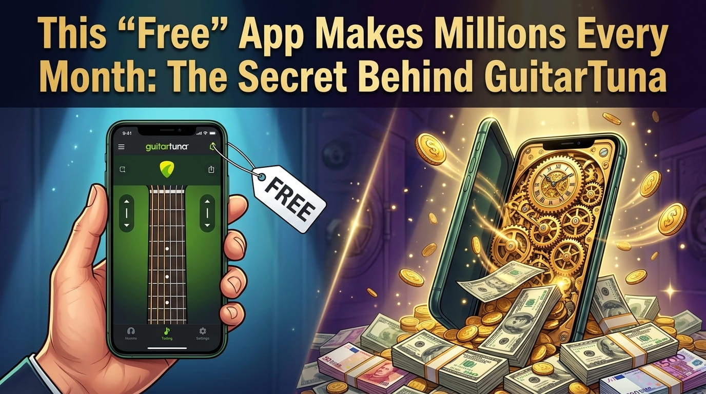 This “Free” App Makes Millions Every Month: The Secret Behind GuitarTuna